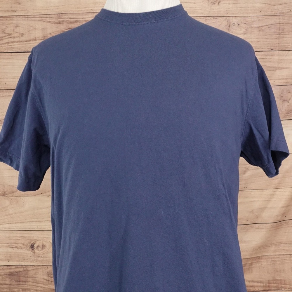 Eddie Bauer Shirt Mens XL Blue Basic Legend Wash Tagless Cotton Tee T-Shirt